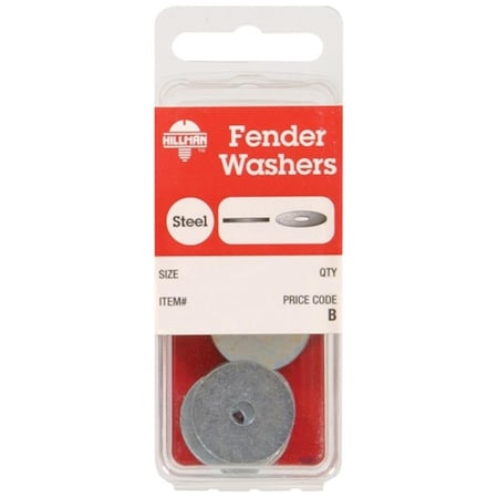 Hillman Fender, Fits Bolt Size No. 8 millimeter , Steel Zinc Plated Finish, 10 PK 5105580